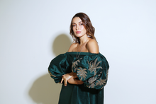 Load image into Gallery viewer, The Signature Palm Tree Dress - Off-Shoulder