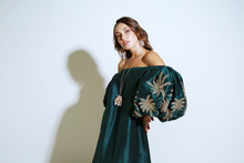 Load image into Gallery viewer, The Signature Palm Tree Dress - Off-Shoulder
