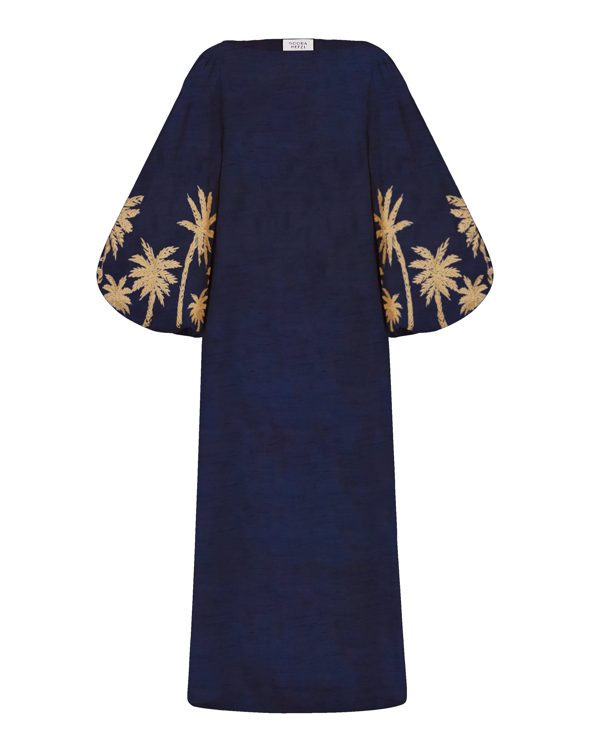 The Signature Palm Tree Dress - Off-Shoulder noorahefzi The Signature Palm Tree Dress - Off-Shoulder noorahefzi